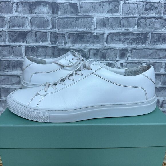 KOIO Capri Black White Leather Shoes Casual Mens Size US 11 / EU 44‎